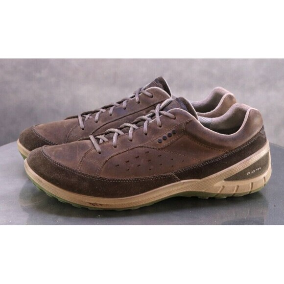 ECCO Biom Grip II Men\'s Trainers Shoes Size EU 44 US 10-10.5 Leather Gray main image 8